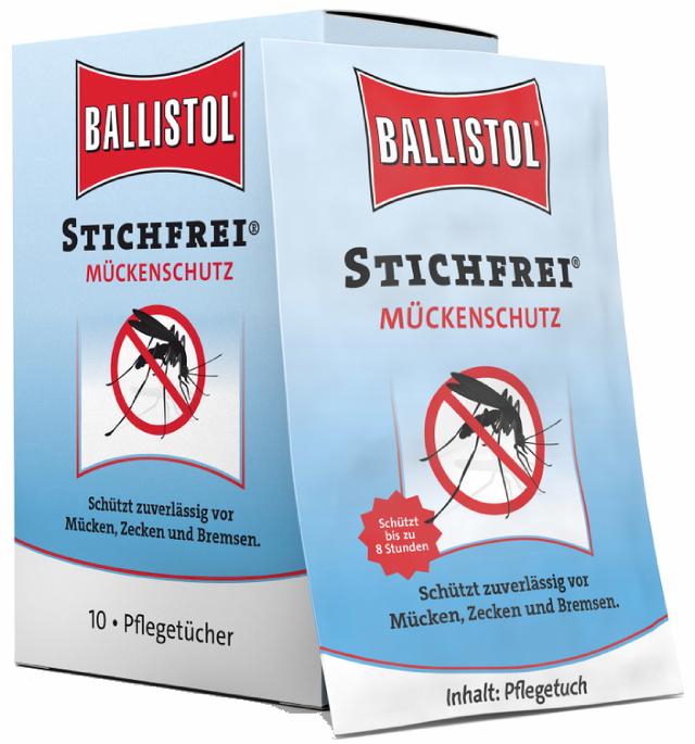 Ballistol Stikk-fri våtserviett (10-pakn.) 